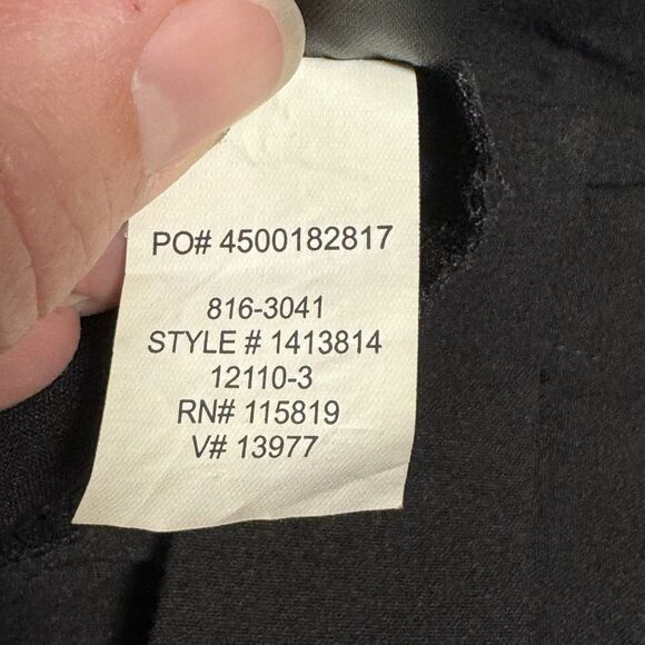 Women’s black work slacks size 8 S. Worthington - office wear capsule wardrobe - Picture 8 of 10